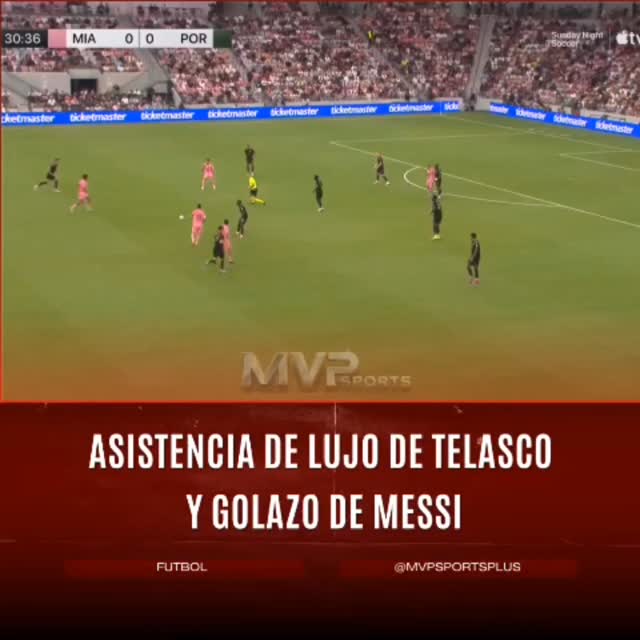 Telasco Segovia le dejó de taconazo un pase gol a Lionel …