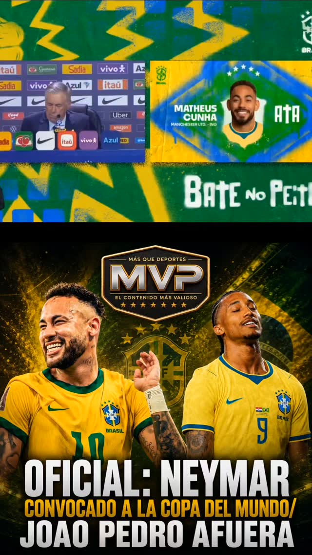 CONFIRMADO: CARLO ANCELOTTI CONVOCA A NEYMAR JR. PARA EL …