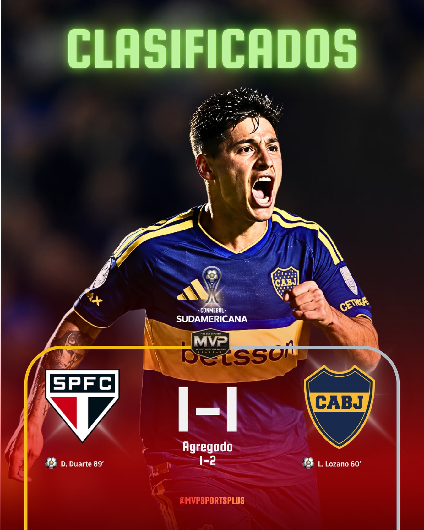 ¡BOCA A SEMIFINALES DE LA SUDAMERICANA!