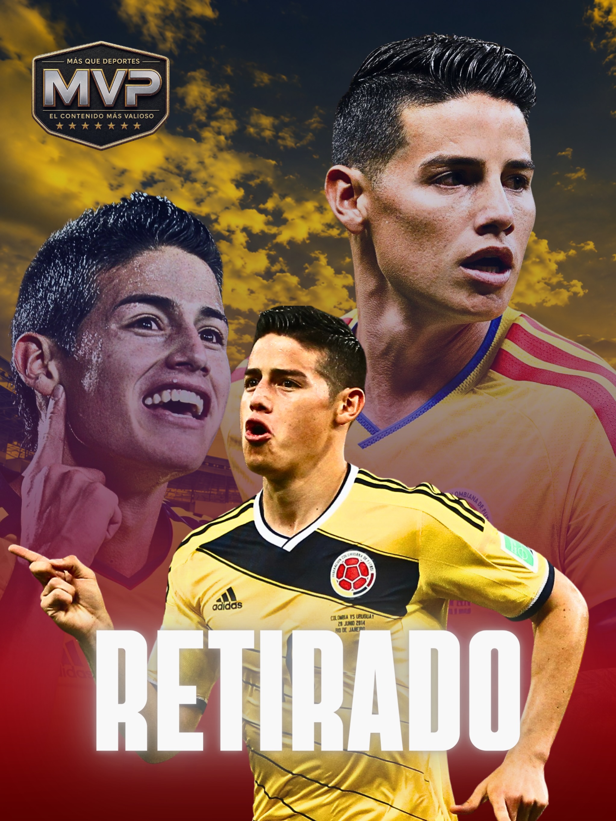 James Rodríguez anunció su retiro de la selección colombi…