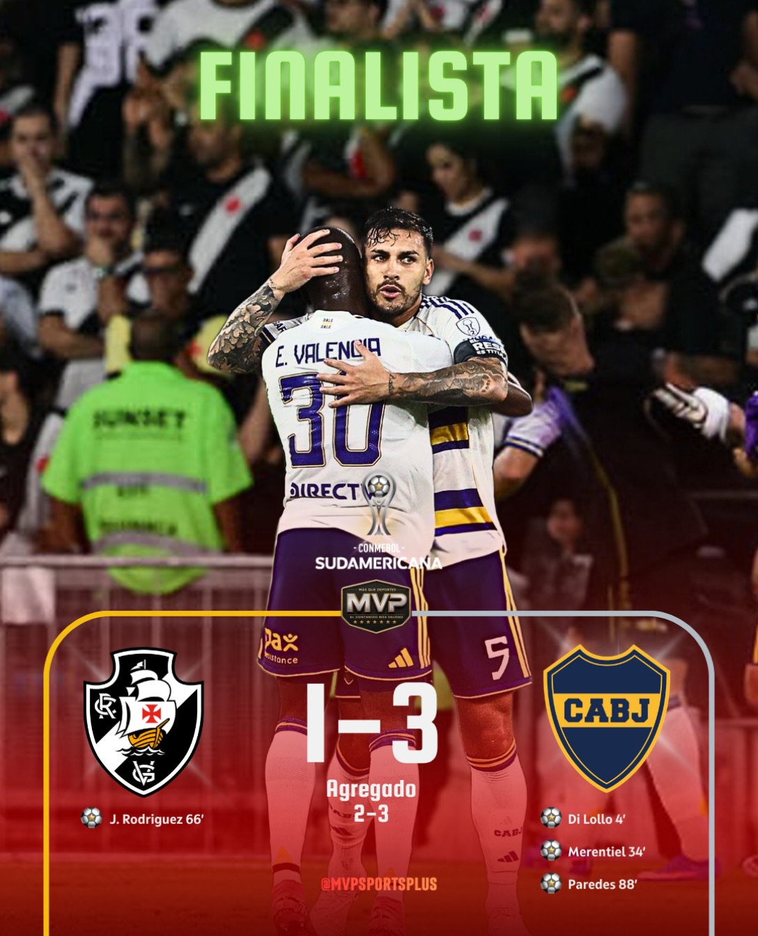 Boca estará en la final de la Sudamericana en Barranquilla.